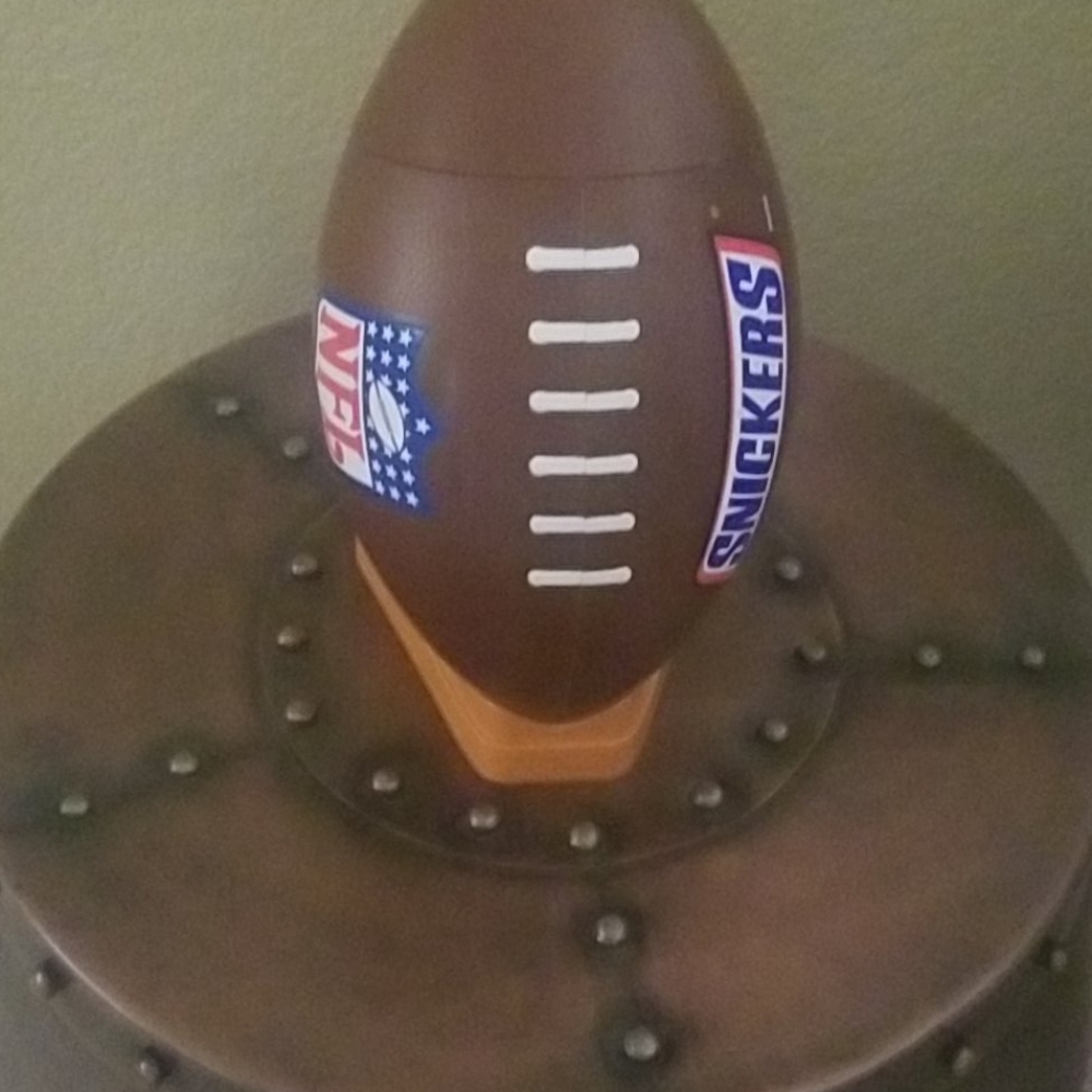 NFL snickers candy dish football